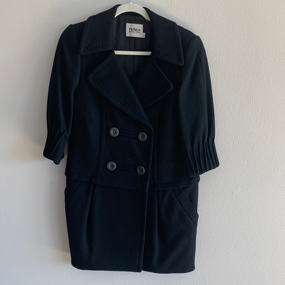 TENGS 100% wool coat - Picture 1 of 4